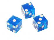 Casino-Würfel Standard 19,3 mm (blau) 