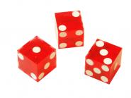 Casino-Würfel Standard 19,3 mm (rot) 