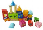 Fantasiebausteine -Schloss- 26 tlg. aus Holz 