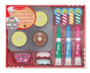 Cupcake Set aus Holz zum Selberdekorieren 