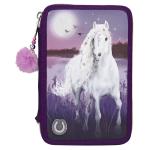 Etui Miss Melody lila mit LED 3-fach, gefüllt 