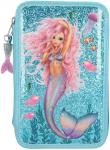 Fantasy Model Etui 3-fach, gefüllt Mermaid blau 