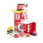 Feuerwehrstation aus Holz 