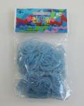 Original Rainbow Loom Gummibänder Glitzer Blau 