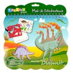 Mal- und Stickerbuch Dinosaurier 