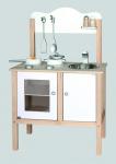 Edle Kinderspielküche weiß aus Holz 