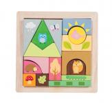 Stehpuzzle aus Holz "Waldbewohner" 