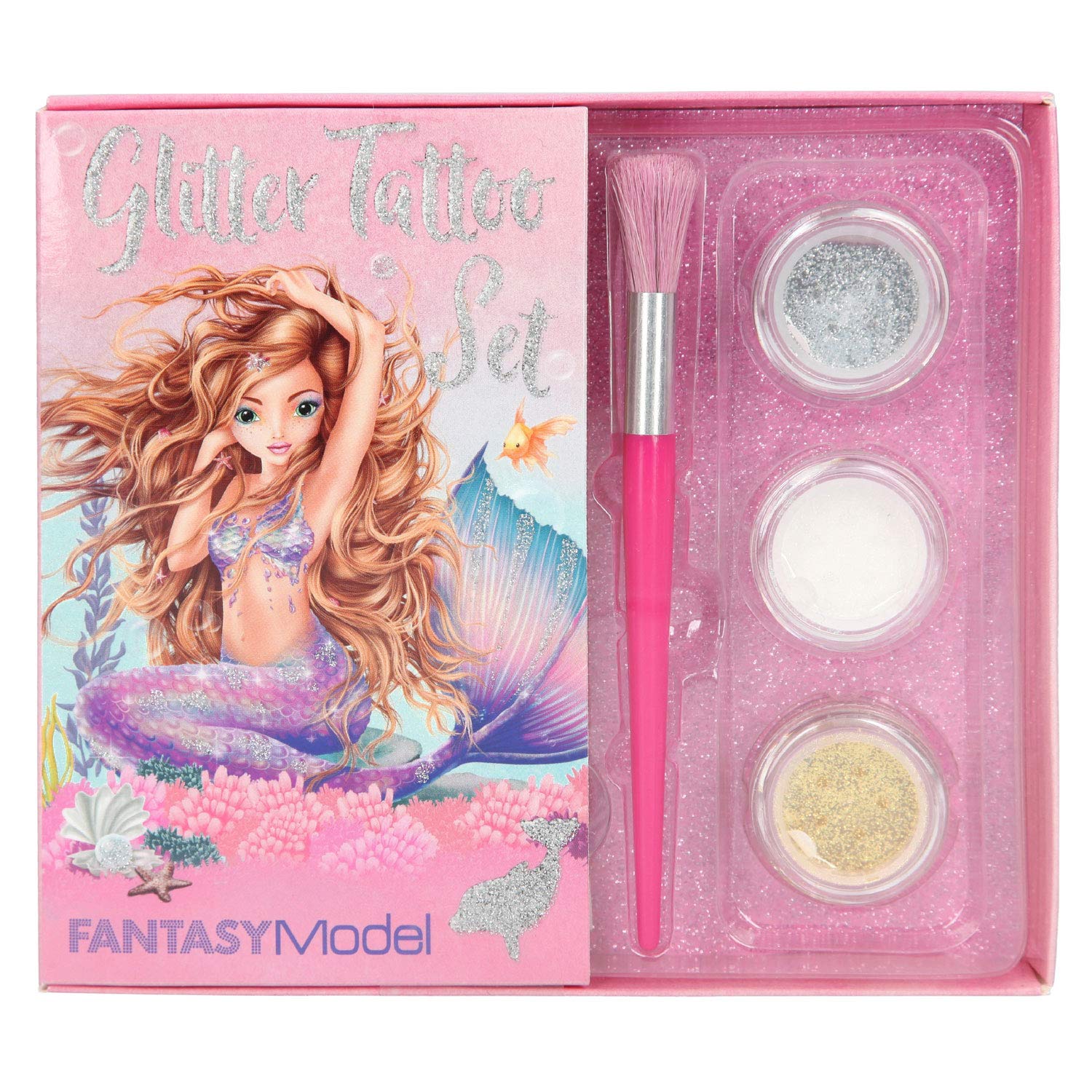 Spielzeug &amp; mehr Fantasy Model Glitzer Tattoo Set Mermaid